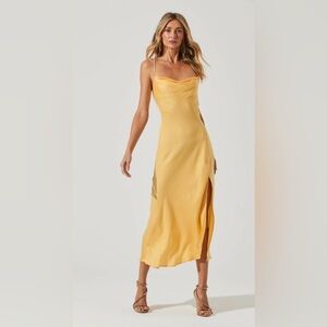 ASTR THE LABEL Gaia Dress - Lemon Tart